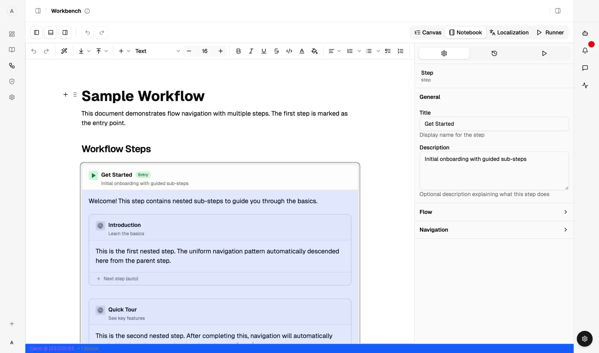 Lineup Studio process design interface screenshot